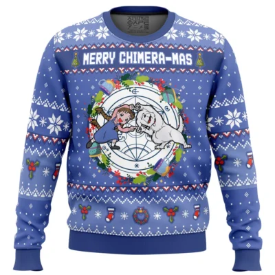 Merry Chimera mas Fullmetal Alchemist men sweatshirt FRONT mockup - Fullmetal Alchemist Store