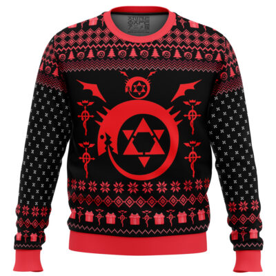homonculi Ugly Christmas Sweater front mockup - Fullmetal Alchemist Store