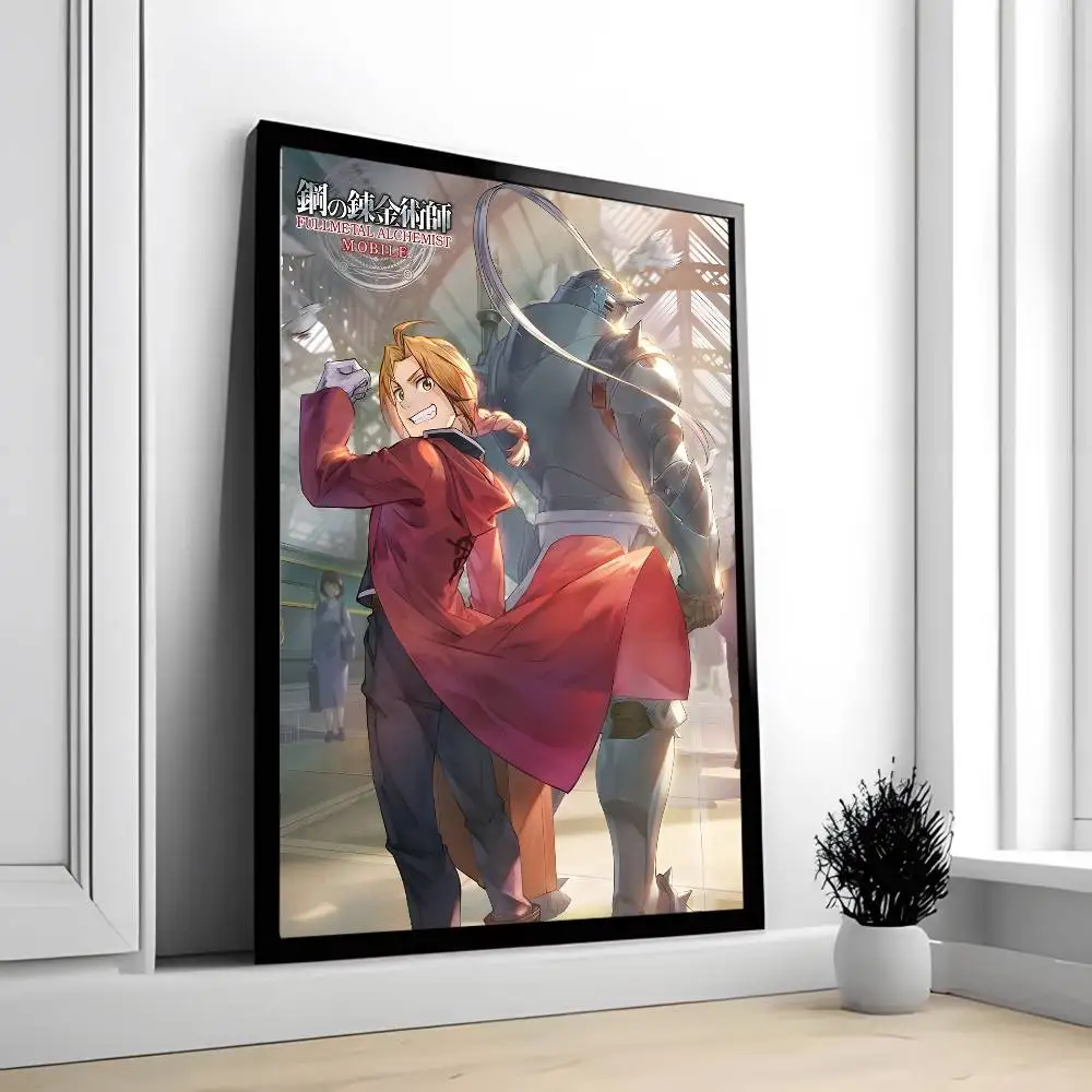 F-Fullmetal Alchemist Edward Elric Poster Waterproof HD art sticky wall home bedroom aesthetic decoration Gifts z15